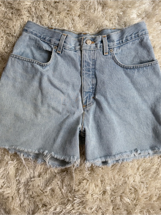 J. Crew Pants - JCrew High Rise Raw Hem Light Wash Denim Cutoff Shorts Y2K Cotton Womens 12 32